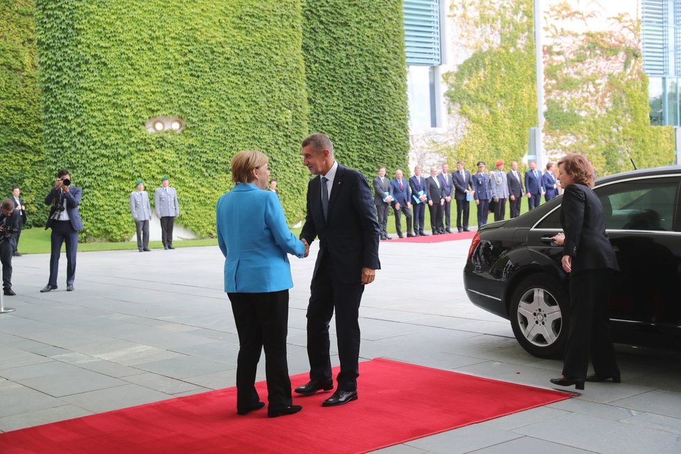 Premiér Andrej Babiš se v Německu setkal s kancléřkou Angelou Merkelovou (5.9 2018)