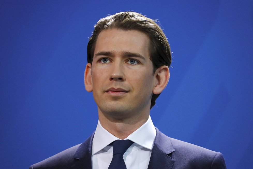 Rakouský kancléř Sebastian Kurz.