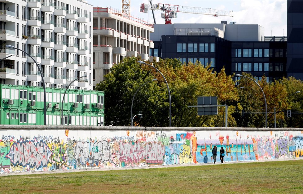 Část Berlínské zdi.