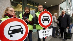 V Berlíně proběhly protesty proti autům s dieselovými motory.
