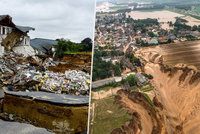 Svědectví z povodňového pekla: Horor, kráter pohlcuje celé domy. Němci čekají další mrtvé