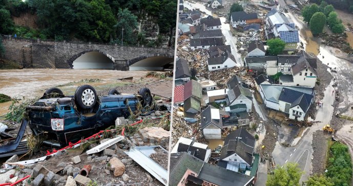 Německo počítá škody po ničivých bouřkách, obětí je přes 20 (15.7.2021)