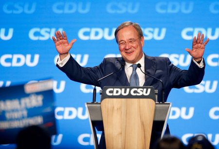 Armin Laschet (60), který je kandidátem konzervativní unie CDU/CSU na německého kancléře v nadcházejících parlamentních volbách
