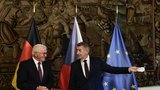 Německý prezident řešil s Babišem covid i Afghánistán. Steinmeier odjel domů vlakem