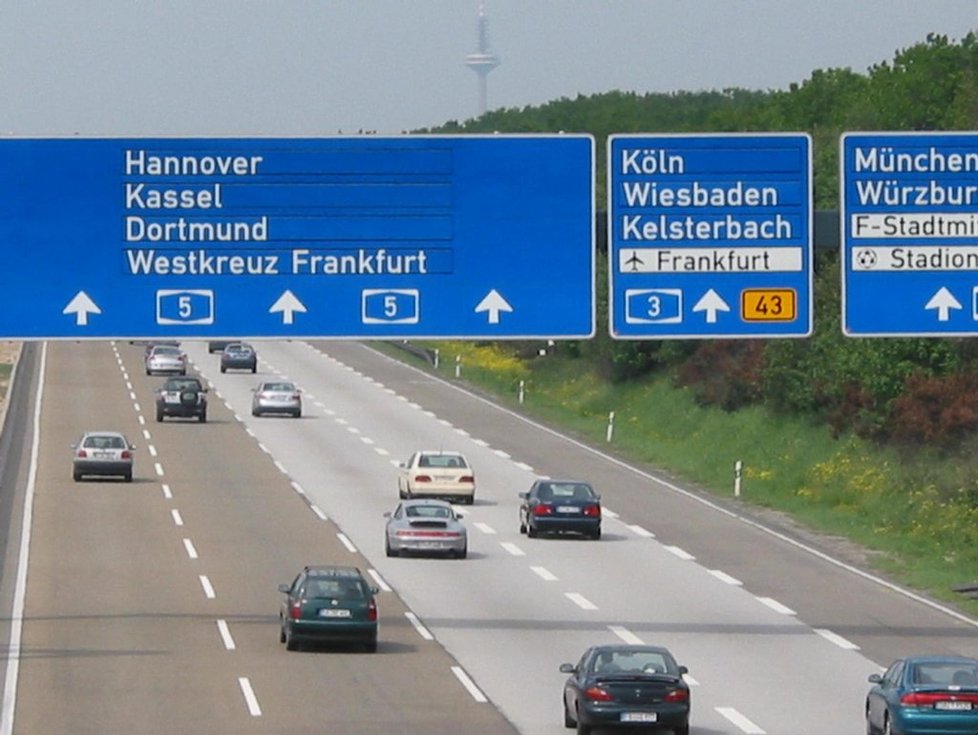 Německo, dálnice