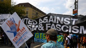 Protirasistická demonstrace v Drážďanech za větší toleranci