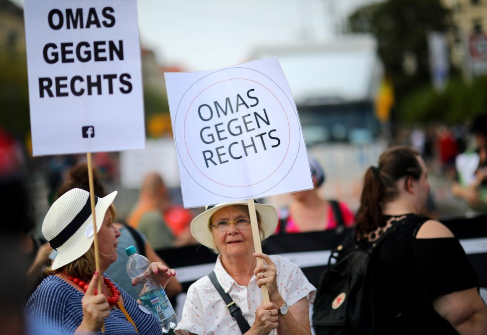 Protirasistická demonstrace v Drážďanech za větší toleranci