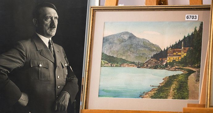 Adolf Hitler před válkou namaloval řadu obrazů. Jsou však umělecky bezcenné.