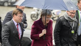 Německá kancléřka Angela Merkelová při příjezdu na summit do Bruselu