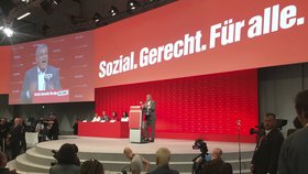 Sjezd německé opoziční strany Levice v Hannoveru