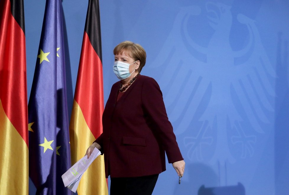 Německá kancléřka Angela Merkelová (19. 3. 2021)