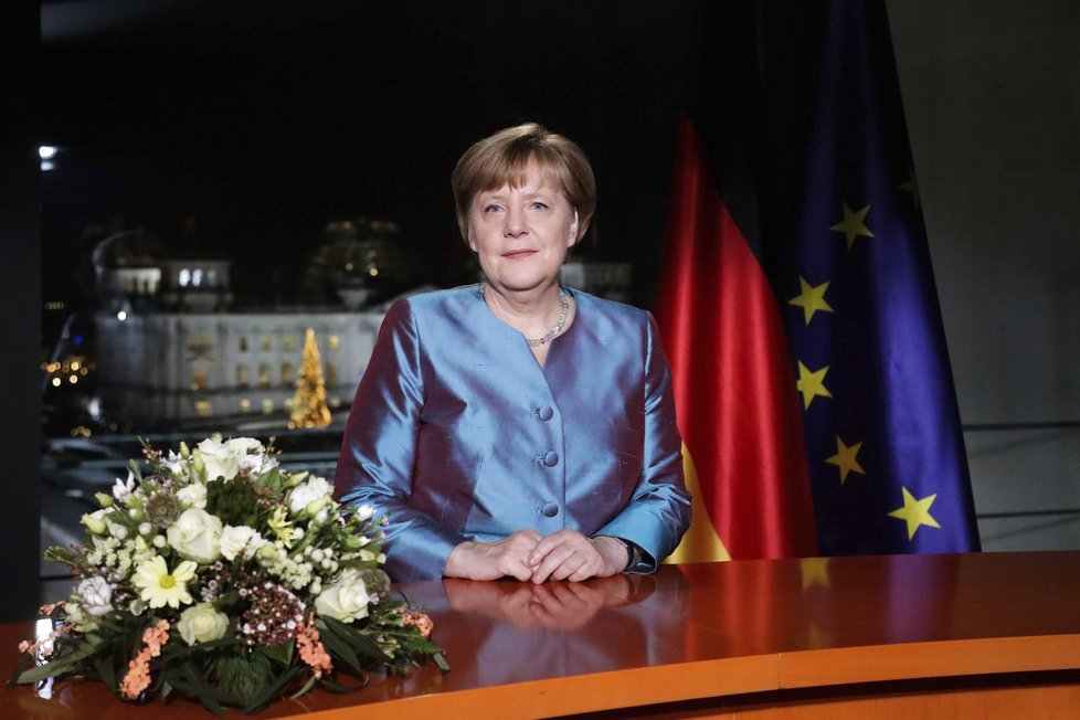 Německá kancléřka Angela Merkelová v předtočeném novoročním projevu