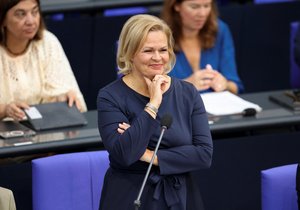 Německá ministryně vnitra Nancy Faeserová (20.9.2023)
