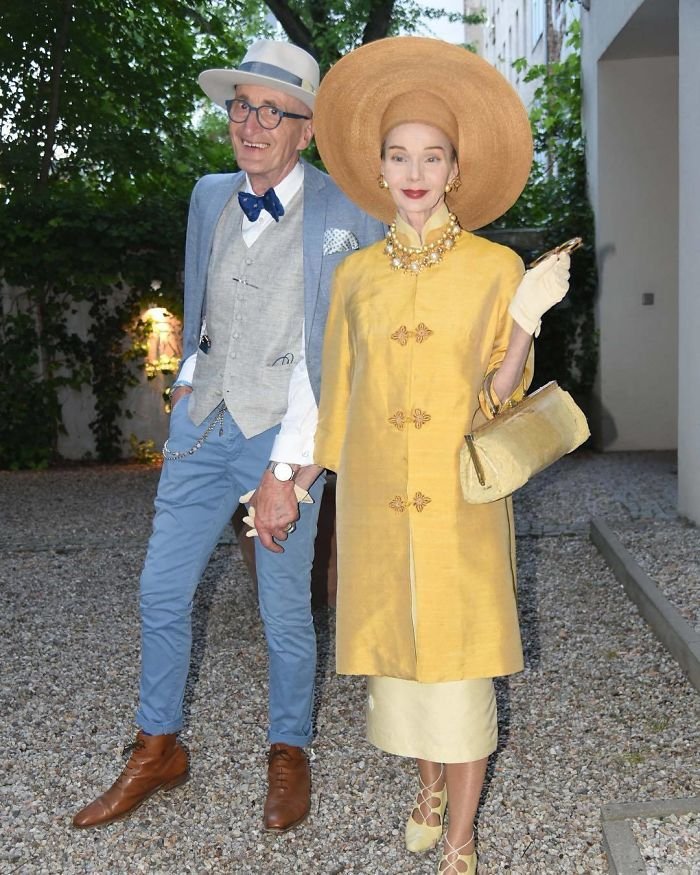 Pár, který strčí do kapsy mladší ročníky: 75letý hipster děda a jeho žena mají módu v malíčku