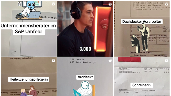Němci na instagramu vyvěšují své výplatní pásky, chtějí srovnání
