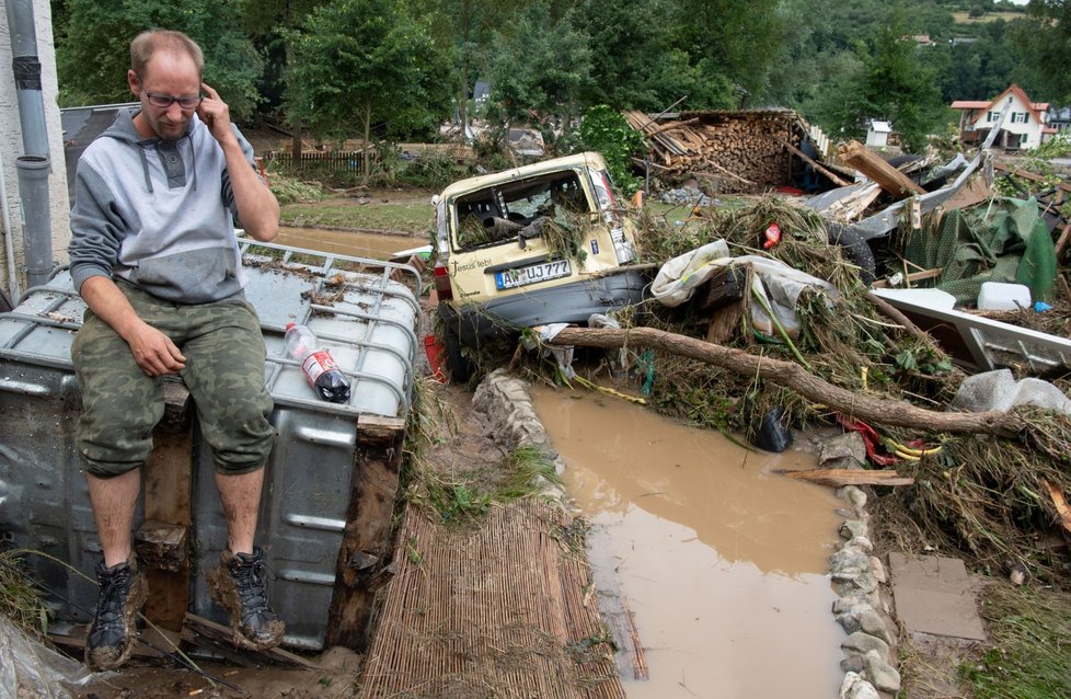 Bouřky a bleskové povodně si v Německu vyžádaly desítky mrtvých. (15.7.2021)