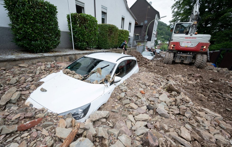 Bouřky a bleskové povodně si v Německu vyžádaly desítky mrtvých. (15.7.2021)