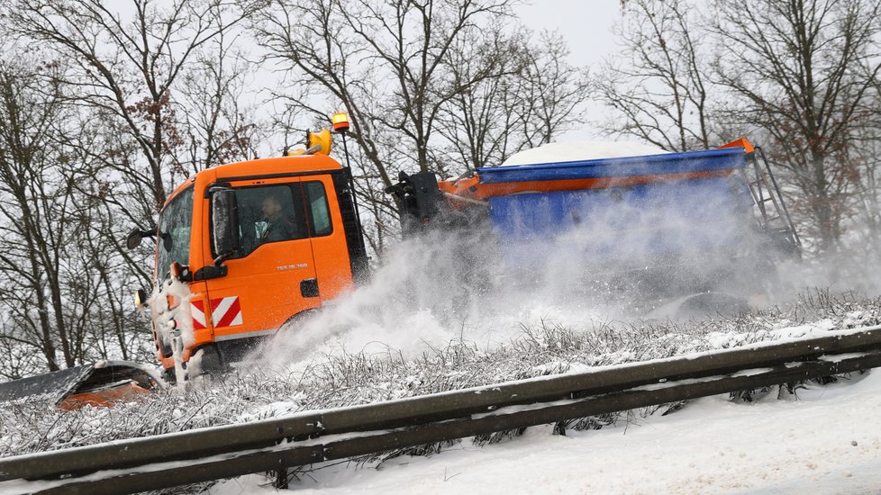 Německo zasypal sníh (8. 2. 2021).