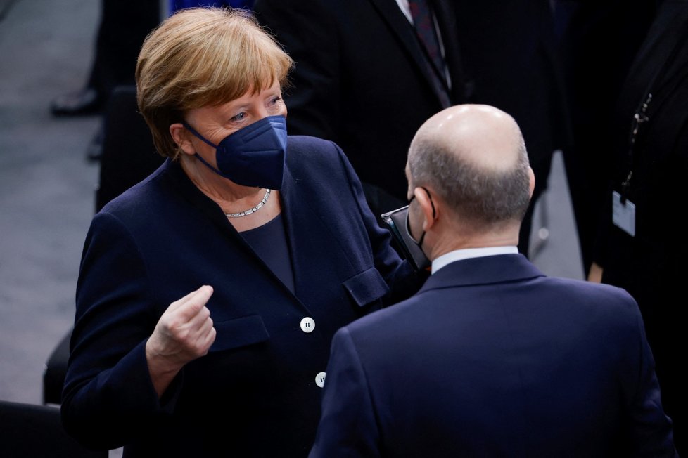 Bývalá německá kancléřka Angela Merkelová na spolkovém shromáždění.