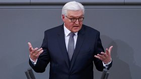 Steinmeier při projevu v německém parlamentu