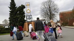 Syrští uprchlíci v německém zařízení Friedland