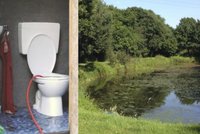 Kluk (16) začal vypouštět rybník do záchodu: Hledal svůj mobil