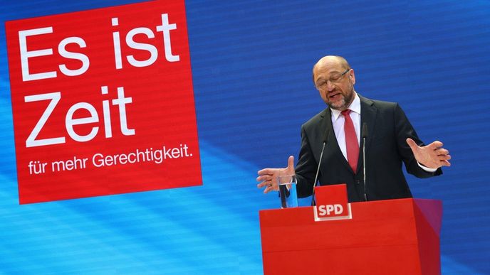 Předseda německých sociálních demokratů Martin Schulz.