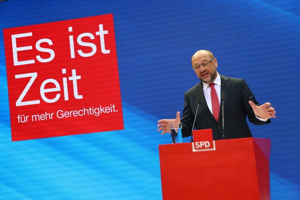 Předseda německých sociálních demokratů Martin Schulz.