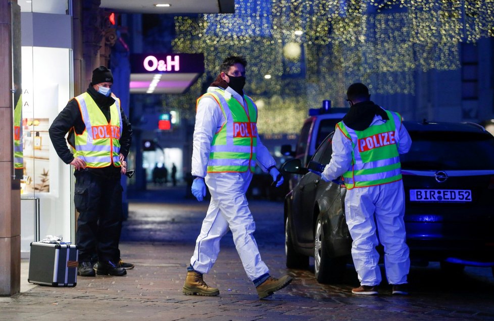 Policie na místě tragédie v Trevíru.