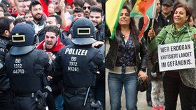 Masový konflikt v Německu: Stovky Turků se střetly s Kurdy