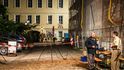 Policisté na místě útoku v německém Ansbachu