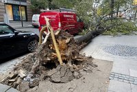 Silný vítr řádí po celé Evropě. V Polsku si vyžádal čtyři mrtvé a blokuje tratě i cesty