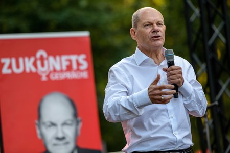 Volby v Německu: Lídr SPD Olaf Scholz.