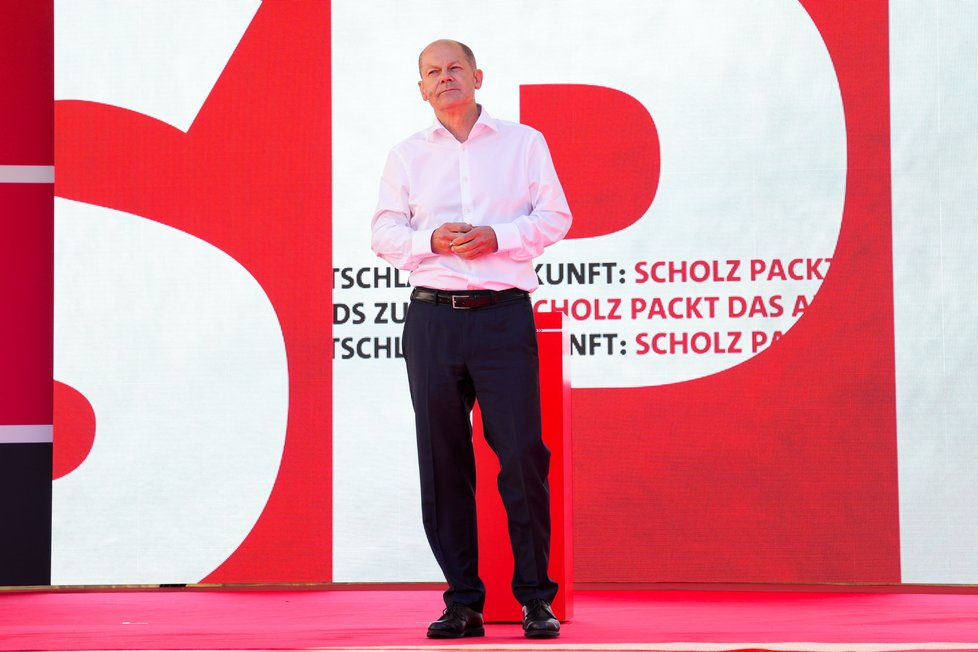Volby v Německu: Lídr SPD Olaf Scholz