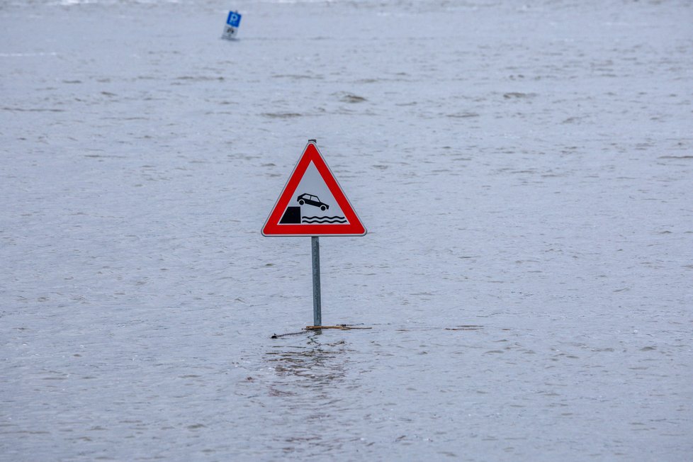 Záplavy v Německu (4. 1. 2023)