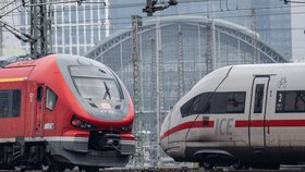 Stávka na železnici v Německu (7. 12. 2023)
