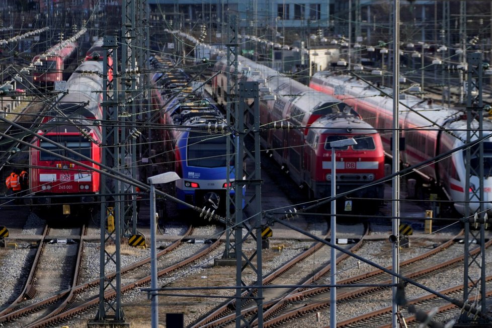 Stávka na železnici v Německu. (23.1.2024)