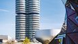 Budova BMW Tower připomíná čtyři motorové válce