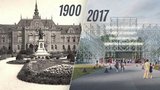 Záhadné lešení na náměstí: Pro festival Meeting Brno tu roste zničený Německý dům 
