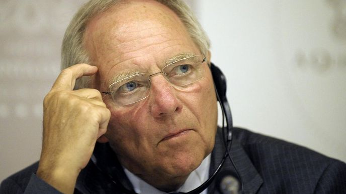 Německý ministr financí Wolfgang Schäuble