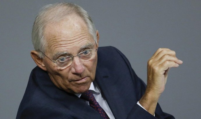 Německý ministr financí Wolfgang Schäuble