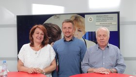 Epicentrum o nemocenské: Bohumír Dufek a Irena Bartoňová Pálková s moderátorem Bohuslavem Štěpánkem (8. 7. 2019)