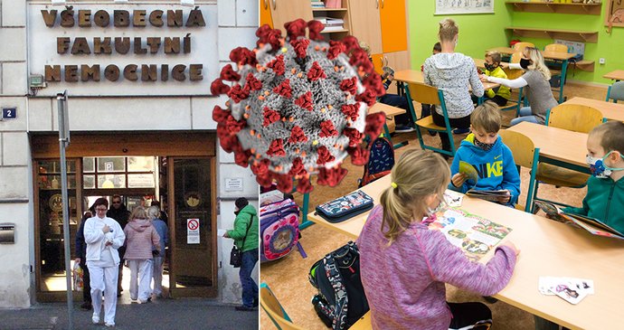Na řadě pražských nemocnic se děti zaměstnanců po uzavření škol učí přímo na pracovišti jejich rodičů.