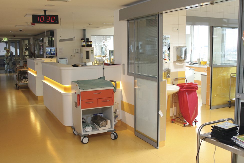 Takhle to vypadá v pražské Motolské nemocnici.