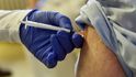 Očkování proti koronaviru v kroměřížské nemocnici (24. 1. 2021)