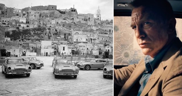 Natáčení nového Bonda: Na place bylo najednou 10 Aston Martinů!