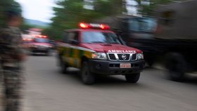Ničivé záplavy podél řeky Trishuli v nepálském okrese Nuwakot (26. 8. 2026)