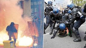 Brutální nepokoje ochromily Francii: 3 policisté jsou vážně zranění.