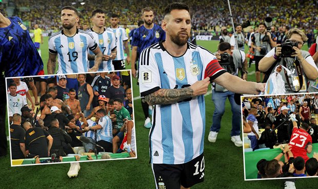 Divočina na Maracaná: problémy u hymen, obušky v akci. Messi kritizoval