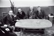 PO NÁVRATU Z MOSKVY: zleva František Kriegel, Alexander Dubček, prezident Ludvík Svoboda a Josef Smrkovský